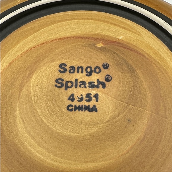 2 Sango Splash #4951 Salad Plates 8.25” - Picture 3 of 9